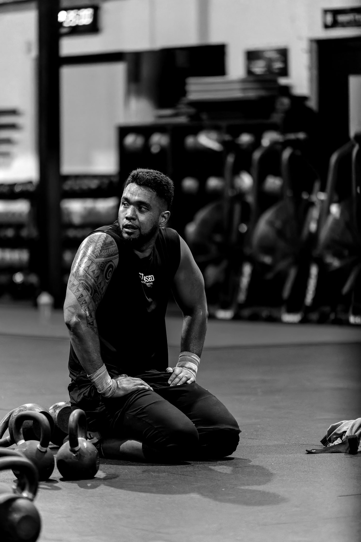 L'effort brut sur le plateau de CrossFit Giants